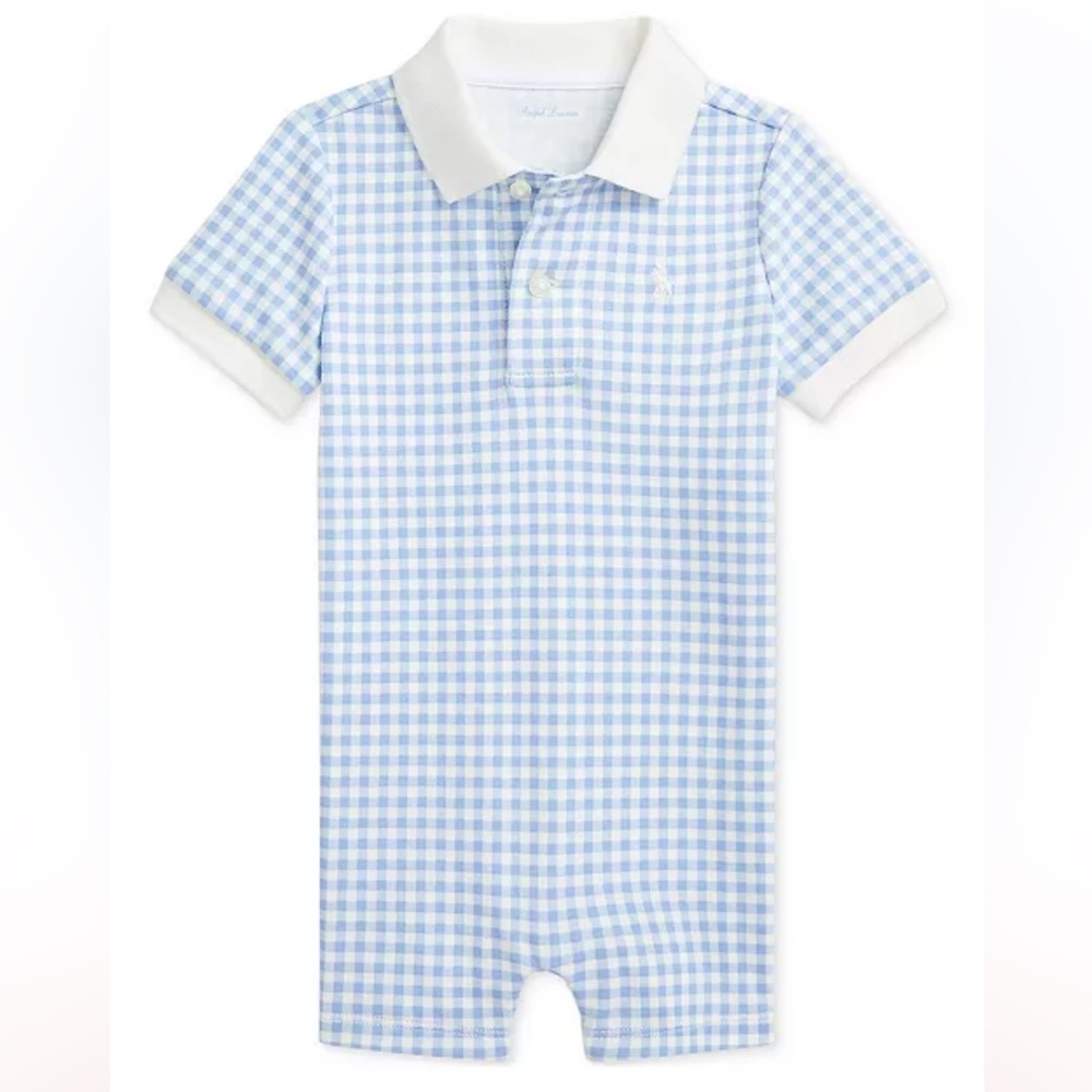 Polo by Ralph Lauren - Blue and White Gingham Romper